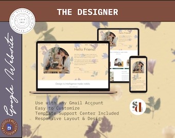 The Designer: Portfolio Website Theme for Google Sites