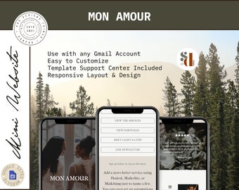 Earthy Boho Google Sites Template: Instagram Landing Page