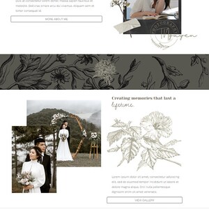 Earthy Photographer Google Sites Template | Website Design - Etsy Canada