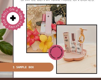 Sample Blank 10ml Roll-On Bottle Boxes - Cosmetic Packaging