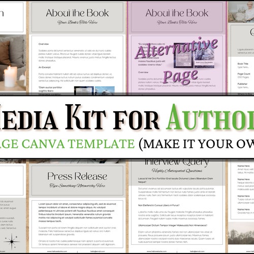 Author Branding Kit Etsy