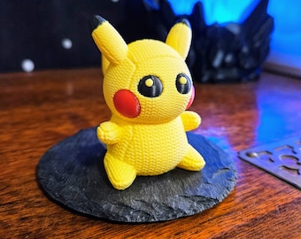 3D Printed "Knitted" Pikachu Figurine