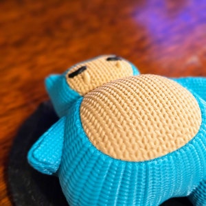3D Printed &quot;Knitted&quot; Snorlax