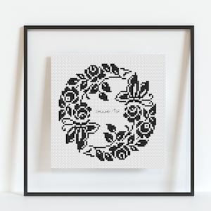 Bugger Off Stitch Pattern - Casse-toi French - PDF Pattern - Subversive Cross Stitch Pattern - PDF Download - Black and White Cross Stitch