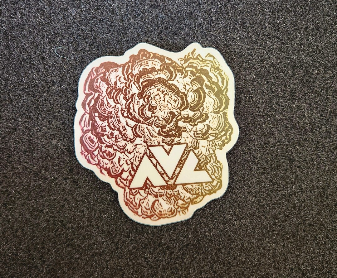 Asheville AVL Rooster Tail Fungi Sticker 3