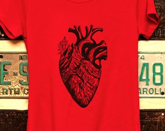 Mountain Heart Art Shirt | Ladies Shirt | Black Print