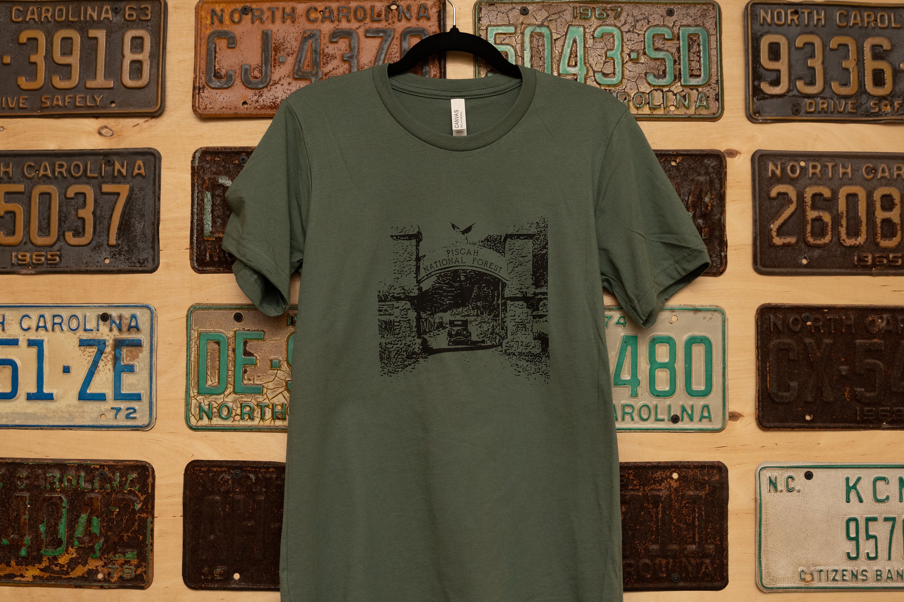 Pisgah National Forest Entrance Art Shirt / Black Print / Unisex Shirt Etsy