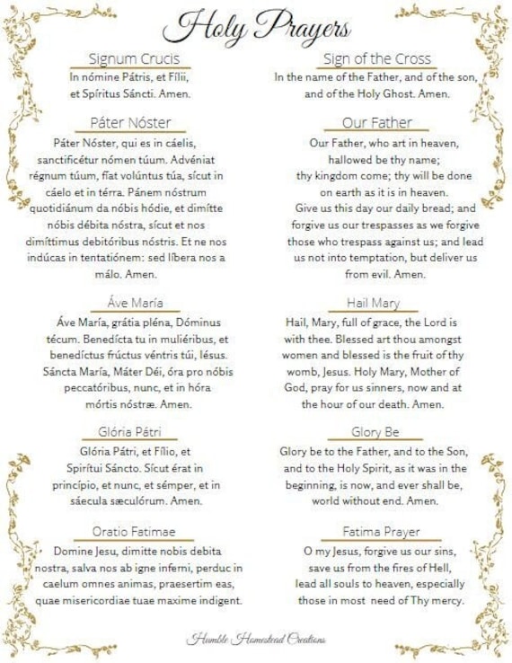 Rosary prayers sale in latin