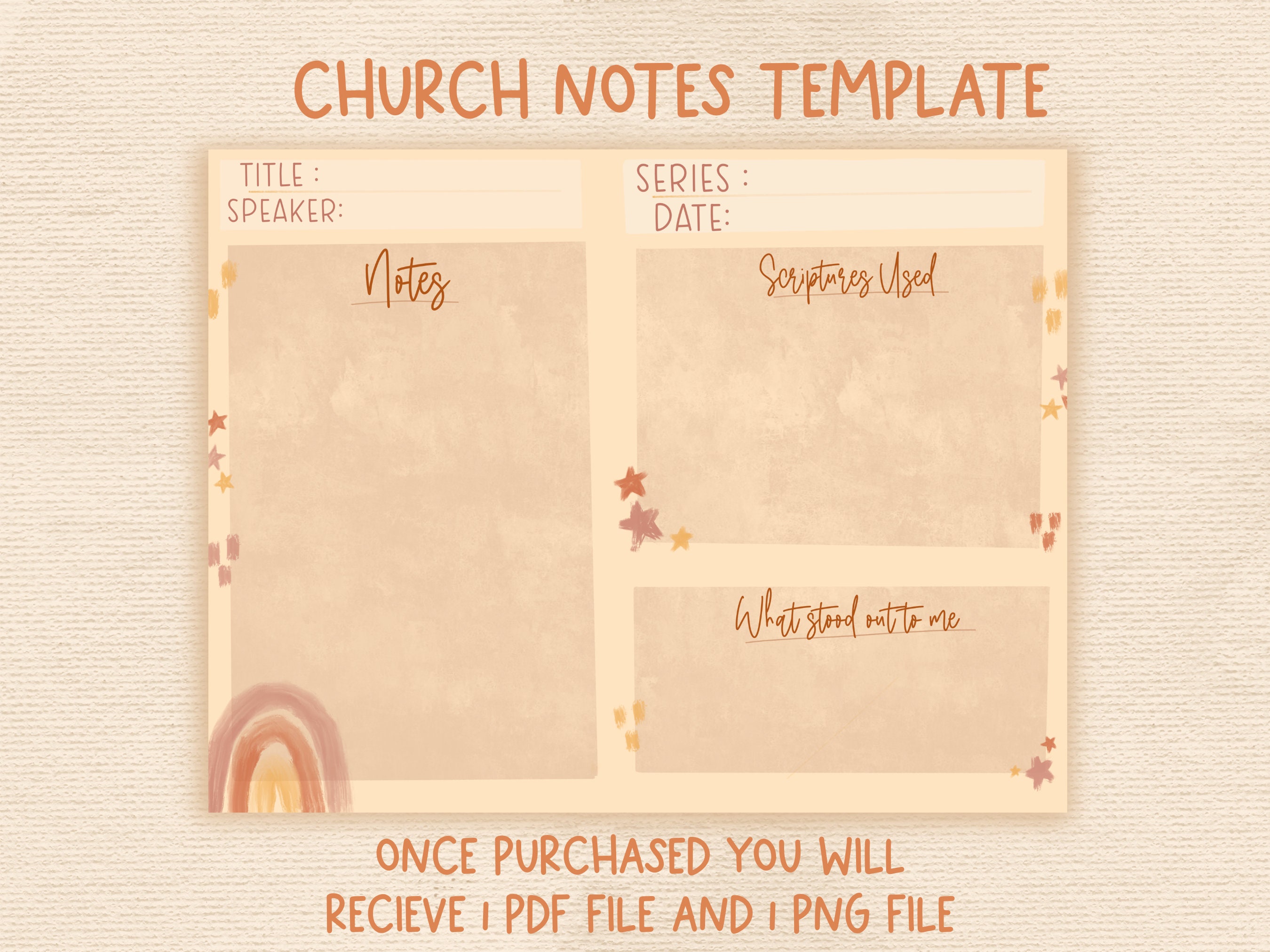 Digital Notes Template Bundle (printable) - Etsy UK