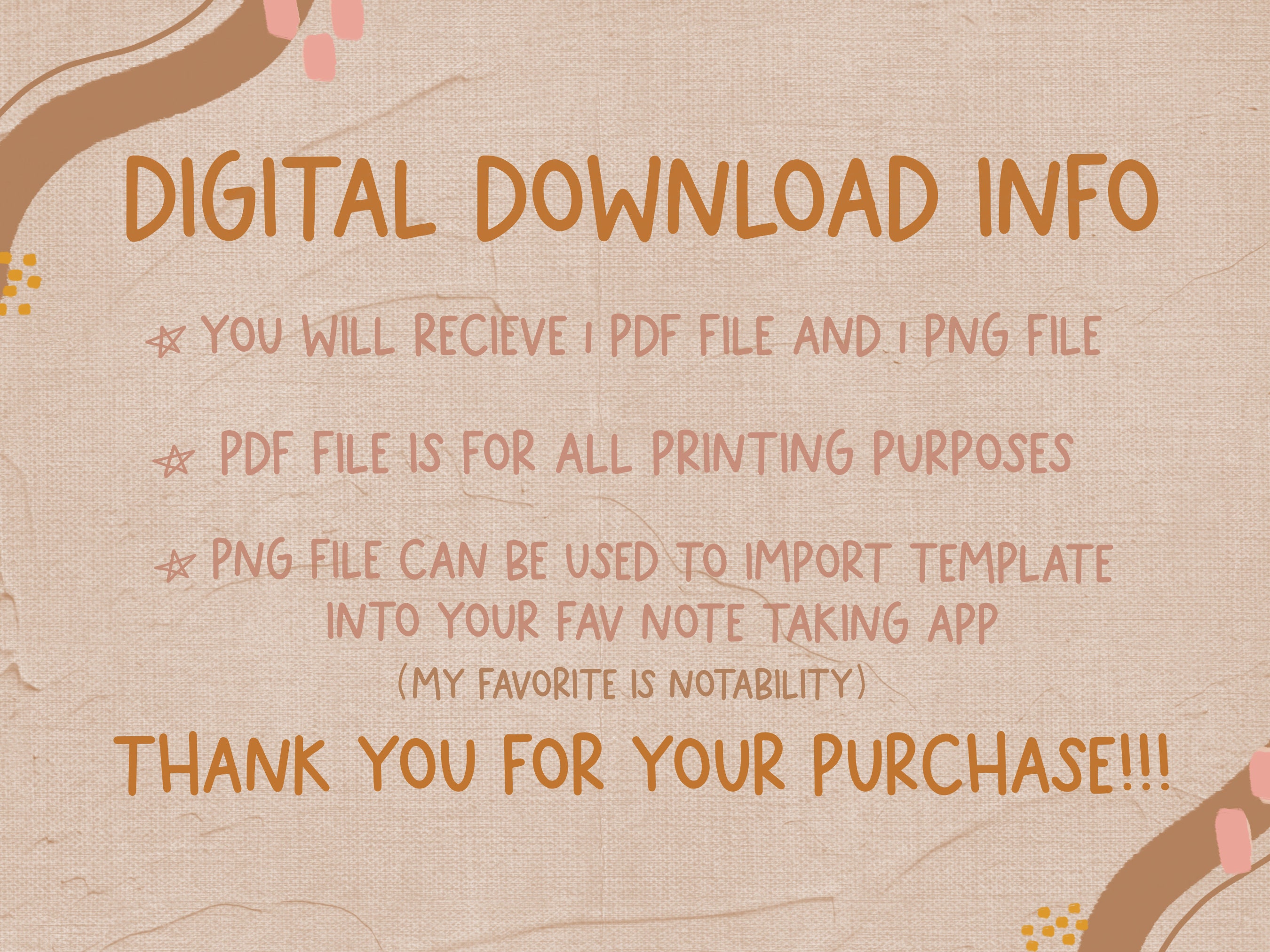 Digital Notes Template Bundle (printable) - Etsy UK