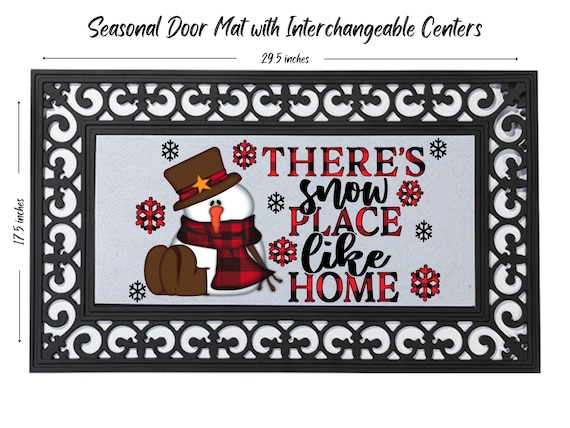 Snow Place Like Home Door Mat, Christmas Doormat