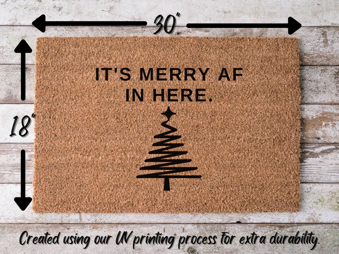 Funny Christmas Door Mats 