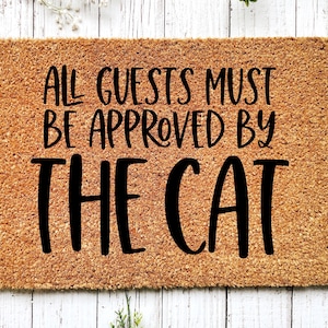 Funny Cat Doormat, Coir Doormat, Housewarming Gift, New Home Gift, Welcome Mat, Funny Cat Gifts, Cat Lover Gift, Outdoor Doormat