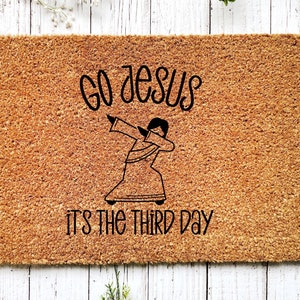 Welcome Mat, Religious Doormat, Housewarming Gift, Home Doormat, Coir Doormat, New Home Owner Gift, Welcome Doormat, Funny Front Door Mat