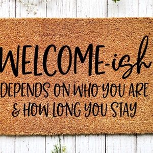Welcome Mat, Funny Doormat, Housewarming Gift, Home Doormat, Coir Doormat, New Home Owner Gift, Welcome Doormat, Funny Front Door Mat