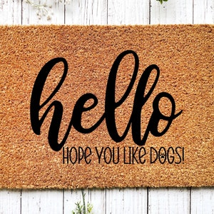Welcome Home Mat, Dog Paw Doormat, Dog Doormat, Housewarming Gift, New Home Gift, Welcome Mat, Porch Decor, Outdoor Doormat, Front Door Mat