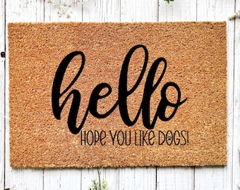 Welcome Home Mat, Dog Paw Doormat, Dog Doormat, Housewarming Gift, New Home Gift, Welcome Mat, Porch Decor, Outdoor Doormat, Front Door Mat