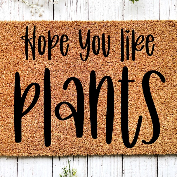 Plant Doormat Etsy