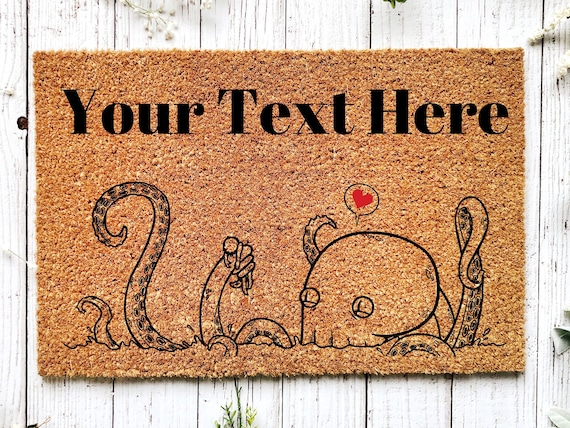 Welcome Mat, Beach Doormat, Octopus Lover Gift, Housewarming Gift, Home Doormat, Home Owner Gift, Personalized Doormat, Funny Front Door Mat