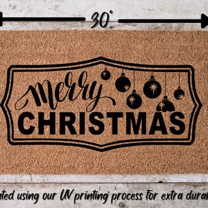 Merry Christmas Door Mat | Christmas Doormat | Winter Decoration | Welcome Mat | Holiday Doormat | Winter Decor | Christmas Gift