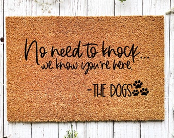 Dog Doormat, Welcome Mat, Funny Dog Doormat, Housewarming Gift, New Home Gift, Porch Decor, Outdoor Doormat, Funny Doormat, Front Door Decor