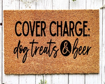 Lustige Hunde-Türmatte, Coir-Türmatte, Willkommensmatte, lustige Hundegeschenke, Neues Zuhause Geschenk, Hundeliebhaber Geschenk, Outdoor-Türmatte