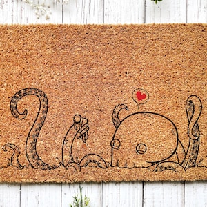 Tappetino di benvenuto, Zerbino da spiaggia, Regalo per amanti del polpo, Regalo per la casa, Zerbino per la casa, Regalo per il nuovo proprietario di casa, Zerbino di benvenuto, Divertente zerbino anteriore