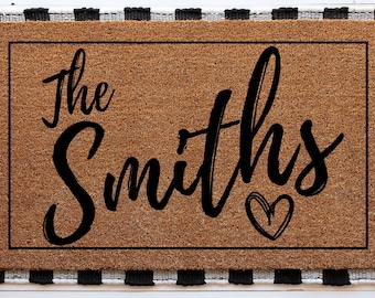 Housewarming Gift | Wedding Gift | Custom Doormat | Personalized Doormat | Closing Gift | Welcome Doormat | Front Door Mat | Monogram Rug