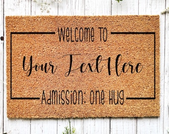 Personalized Doormat-Custom Door Mat-Customized Doormat-Personalized Gift-Custom Gift-Housewarming Gift-Birthday Gift-Welcome Door Mat