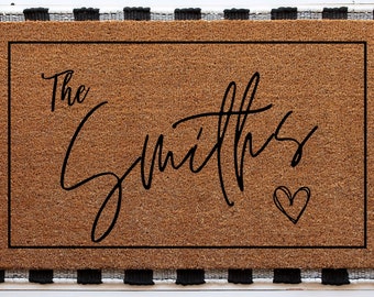 Housewarming Gift | Wedding Gift | Custom Doormat | Personalized Doormat | Closing Gift | Welcome Doormat | Front Door Mat | Monogram Rug