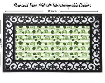 St. Patrick's Day Housewarming Gift Door Mat | Custom Doormat Closing Gift | Welcome Doormat doormat insert | door mat insert