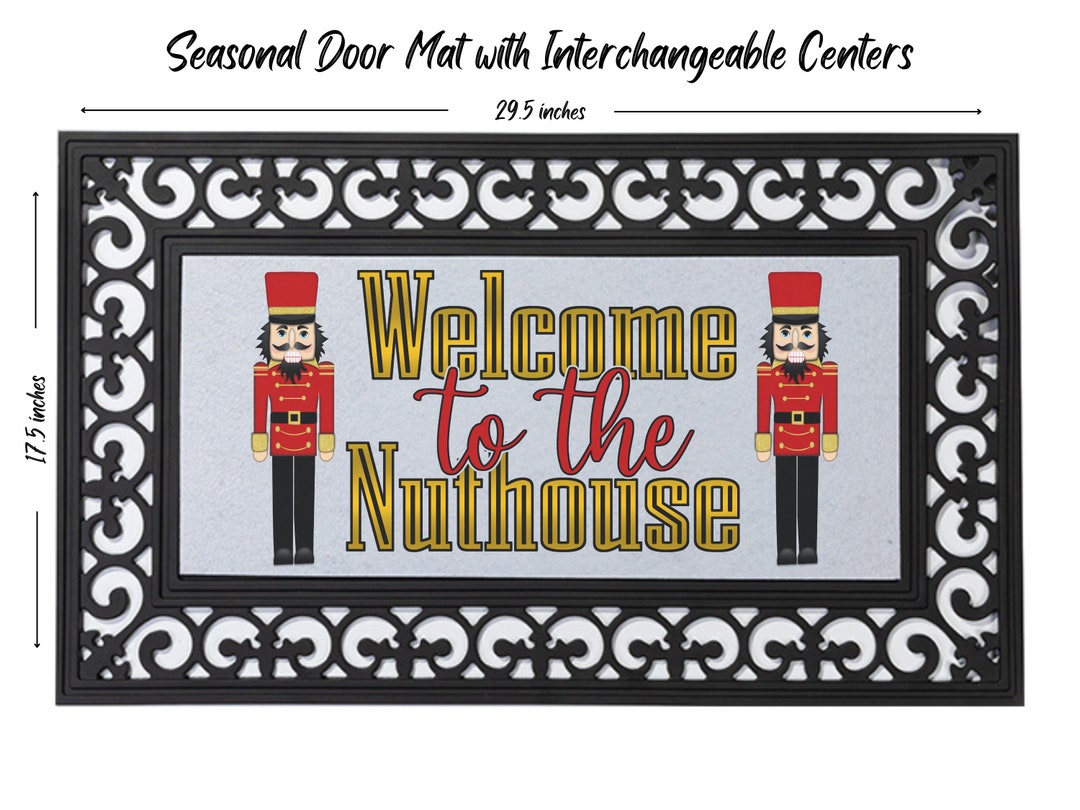 Nutcracker Door Mat Christmas Doormat Seasonal Door Mat Etsy