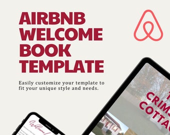 AirBNB Welcome Book | Vacation Rental Welcome Book | AirBNB template | AirBNB host | VRBO welcome book | VRBO Host | Canva Template | Manual