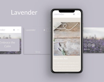 Lavender Squarespace template,  E-commerce Squarespace template, modern Squarespace template, minimalist squarespace template