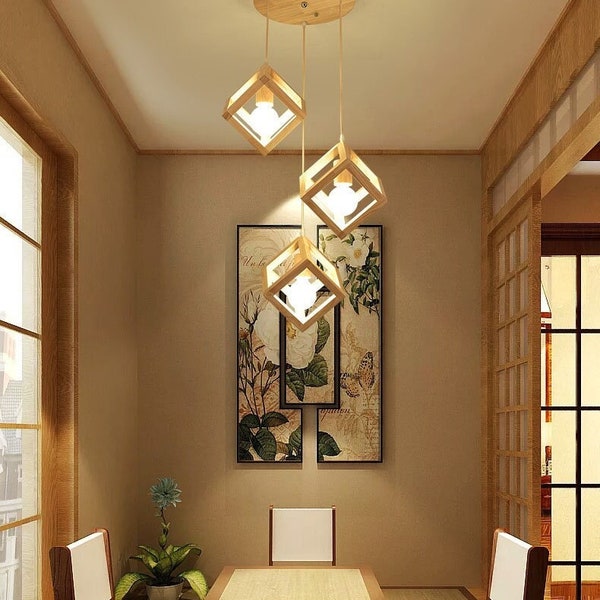 Japanese Ceiling Light - Etsy