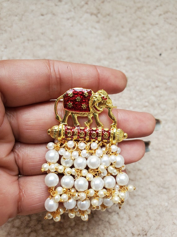 Traditional Elephant Design Earrings ethnic Style Earrings in