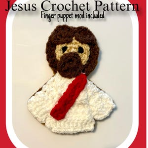Crochet Jesus Pattern PDF | Flat Crochet Doll | Beginner Religious Pattern | Christian Decor DIY