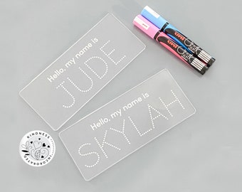 Personalized Name Tracing Board: Montessori Learn to Write