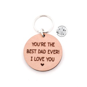 Meilleur porte-clés pour papa (à choisir !), premier cadeau de fête des pères, cadeau papa, cadeau pour papa, cadeau grand-père, porte-clés papa, grand-père, pop
