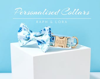 Blueberry-halsband, schattige verstelbare halsband met fruitprint voor kleine middelgrote honden, handgemaakt zacht hondenaccessoire voor dagelijkse wandelingen