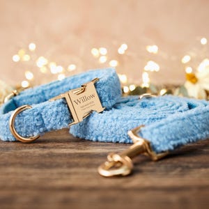 Custom Cute Dog Harness Dog Collar Tiny Dog,Handmade Puppy Collar Blue,New Pet Collar Dog Collar for Puppy,Puppy Id Collar