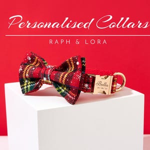Personalized Christmas Gift For Dog Owners,Handmade Puppy Collar With Engraved Name For Cat,Customized Cat Collar Leash For Pet Lovers