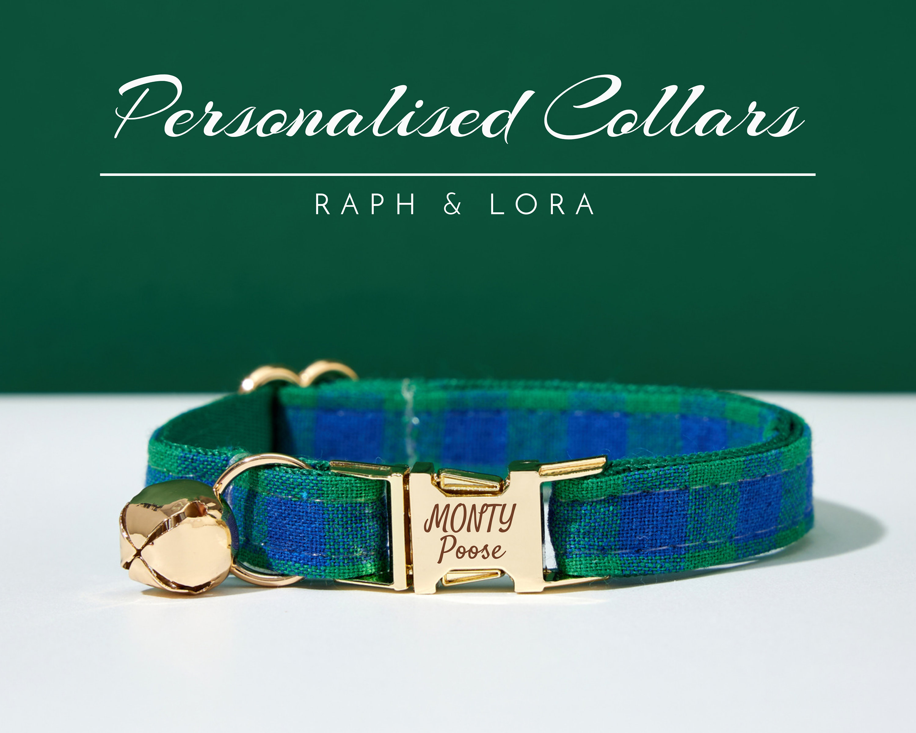 Collare Gatto Vichy Per Gatti Di Ferribiella | Garden &amp; Dogs