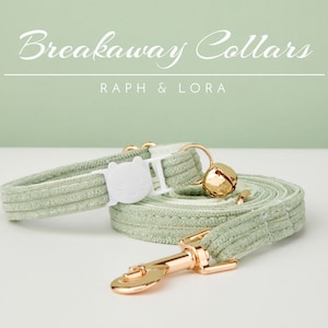 Break Away Collar For Cats Cat Collar Breakaway 2 Pcs Cat Collars Breakaway With Bell And Bowtie Adjustable Small Puppy Safety Collar Solid Color Plaid Pet Collar For Cats Kittens Cute Kitten