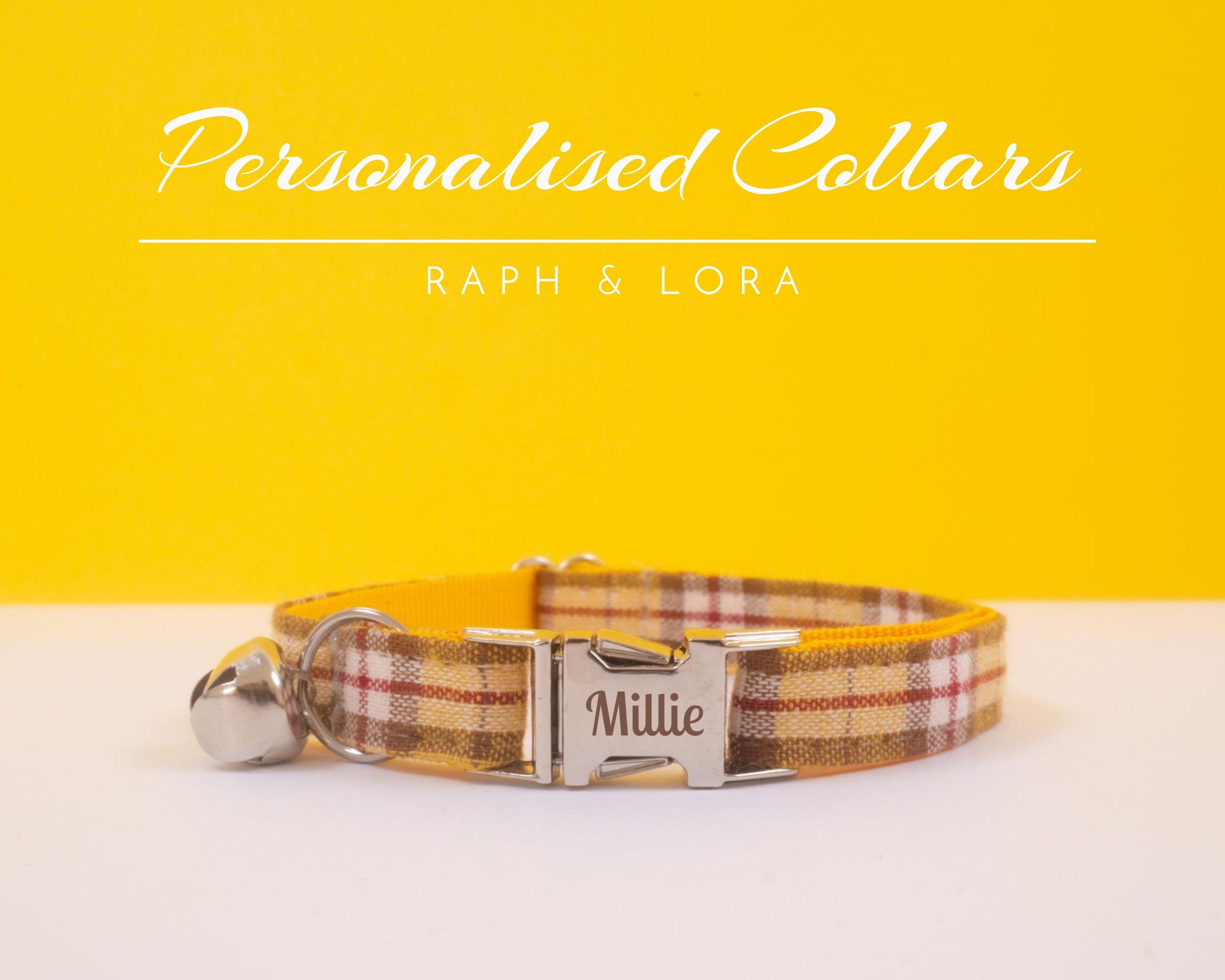 tartan kitten collar