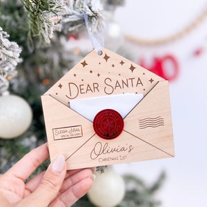 Brief an Weihnachtsmänner, Liebe Weihnachtsmann-Umschlagverzierung für Kinderwunschliste, Kinderweihnachtslisten-Umschlag für Weihnachtsmannpost, Nachricht an Weihnachtsmann
