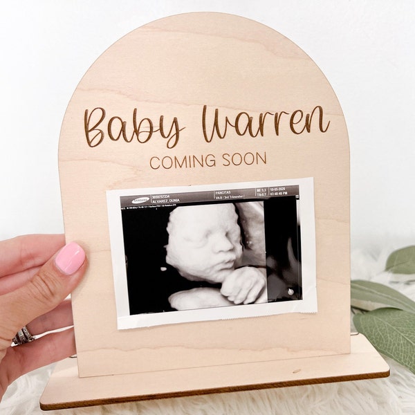 Coming Soon Sonogram Picture Frame Etsy