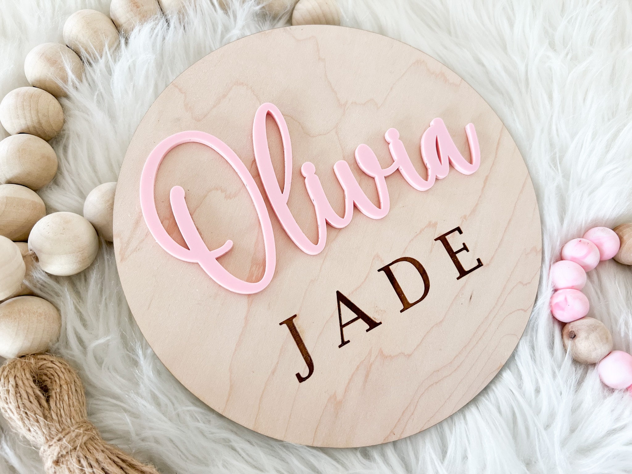 Hello World Baby Newborn Wooden Sign - Ultrasound Picture Frame With