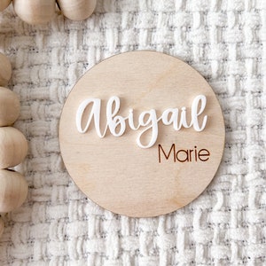 Birth Stats Announcement Sign, Baby Name Announcement Sign, 3D Hospital Name Wood Sign, Newborn Photo Prop, Engraved Baby Name Sign,