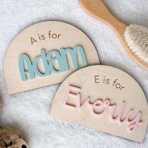 Baby Name Plate, Baby Name Sign for Hospital, Birth Announcement Sign, Newborn Hospital Gift, Custom Nursery Decor, Name Announcement Plaque